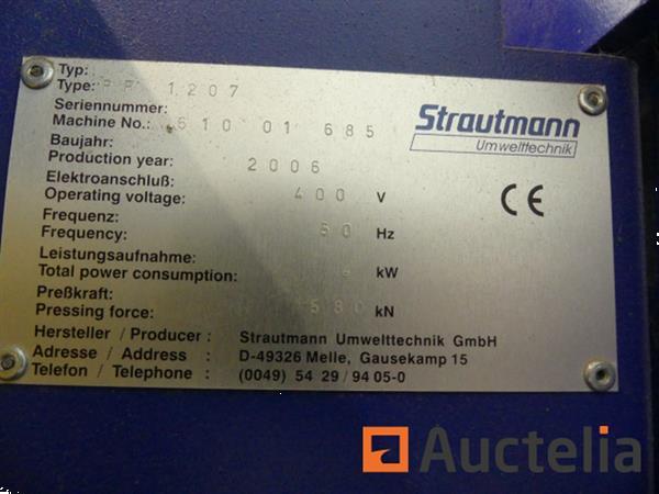 Grote foto strautmann pp 1207 kartonpers doe het zelf en verbouw afvalverwerking