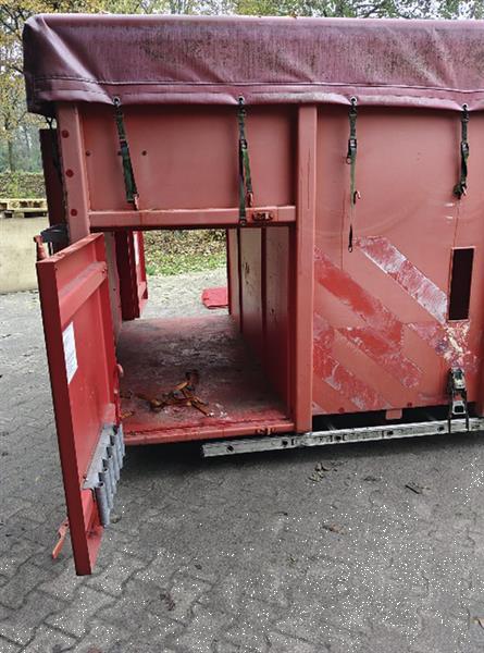 Grote foto haakarm container ex brandweer lengte 5 meter met achter klep doe het zelf en verbouw overige doe het zelf en verbouw