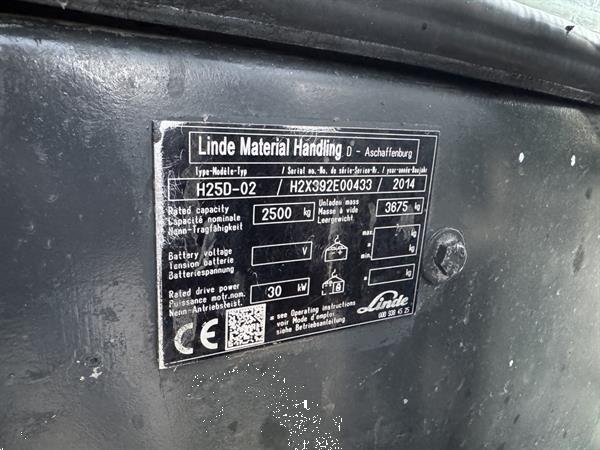 Grote foto linde h25d 02 triplo 550 freelift sideshift 4e functie vw diesel 2014 agrarisch heftrucks