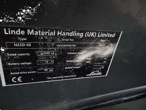 Grote foto linde h25d 02 triplo 545 freelift sideshift vw diesel 2017 agrarisch heftrucks