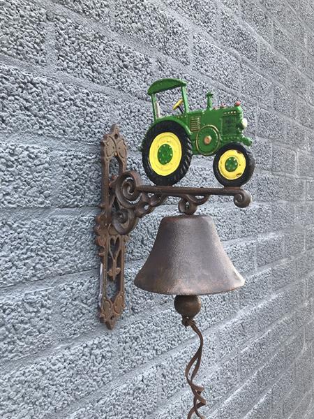 Grote foto deurbel tractor john deere gietijzer doe het zelf en verbouw deuren en horren
