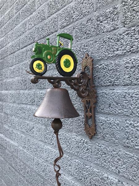 Grote foto deurbel tractor john deere gietijzer doe het zelf en verbouw deuren en horren