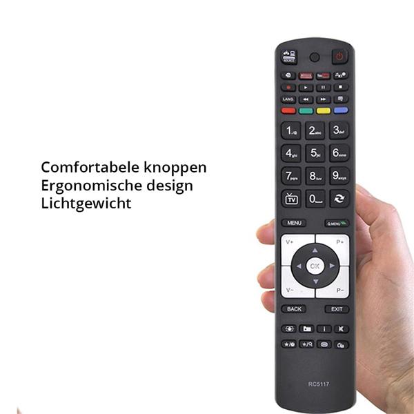 Grote foto salora universele afstandsbediening rc5117 slimtron hit v2 diversen overige diversen