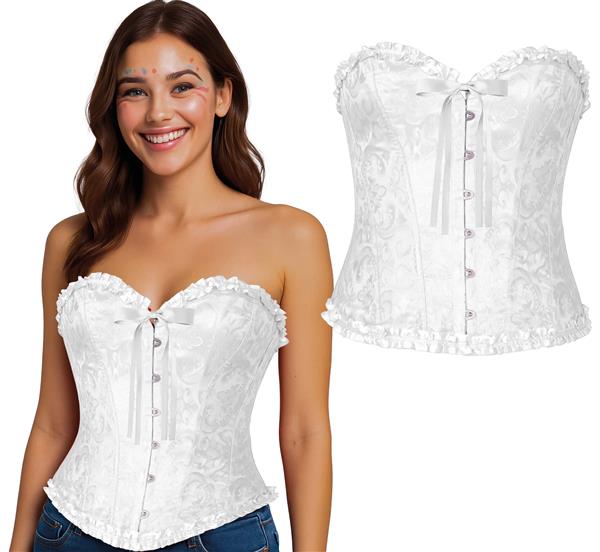 Grote foto witte corset dames verzamelen overige verzamelingen
