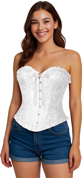 Grote foto witte corset dames verzamelen overige verzamelingen