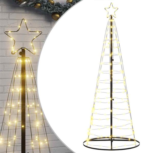 Grote foto vidaxl led kerstboom 200 leds warm wit 182 cm diversen overige diversen