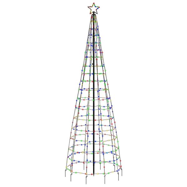 Grote foto vidaxl led kerstboom met spikes 570 leds kleurrijk 300 cm diversen overige diversen