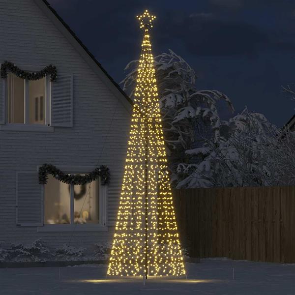 Grote foto vidaxl led kerstboom met spikes 1534 leds warm wit 500 cm diversen overige diversen