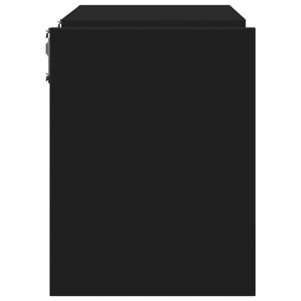 Grote foto vidaxl wandschappen 2 st 100x15x20 cm bewerkt hout zwart huis en inrichting woningdecoratie