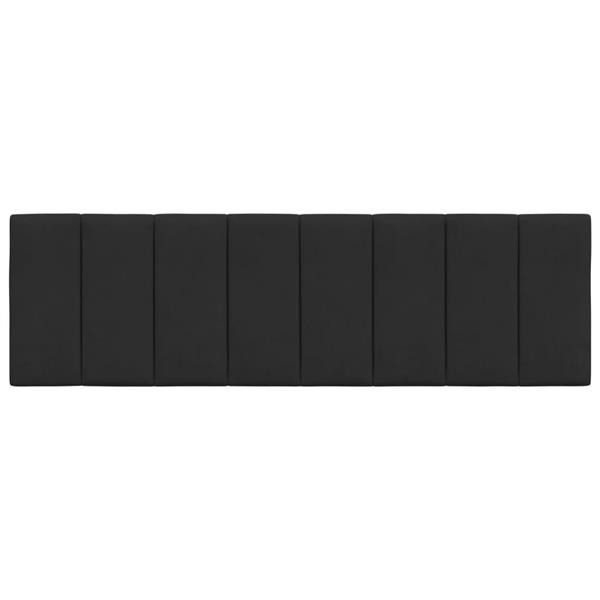 Grote foto vidaxl hoofdbordkussen hanko 160 cm fluweel zwart antiek en kunst stoelen en banken