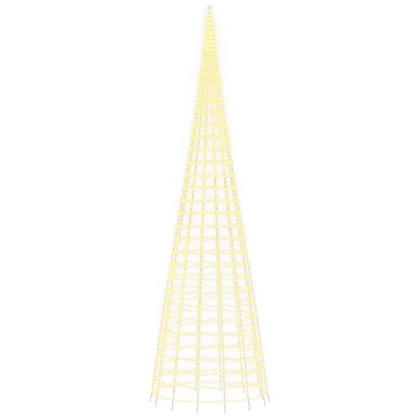 Grote foto vidaxl led kerstboom aan vlaggenmast 3000 leds warm wit 800 cm diversen overige diversen