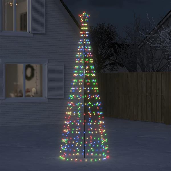 Grote foto vidaxl led kerstboom met spikes 570 leds kleurrijk 300 cm diversen overige diversen