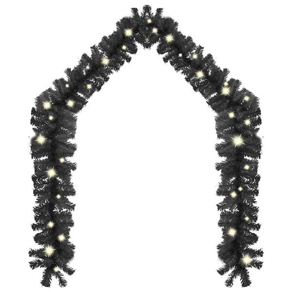 Grote foto vidaxl kerstslinger met led lampjes 10 m zwart diversen overige diversen