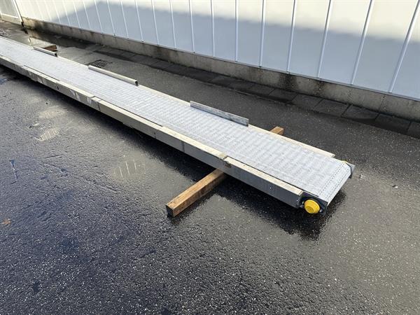 Grote foto qj producties transportband 765 x 45 cm met riem pp modulair agrarisch transportbanden