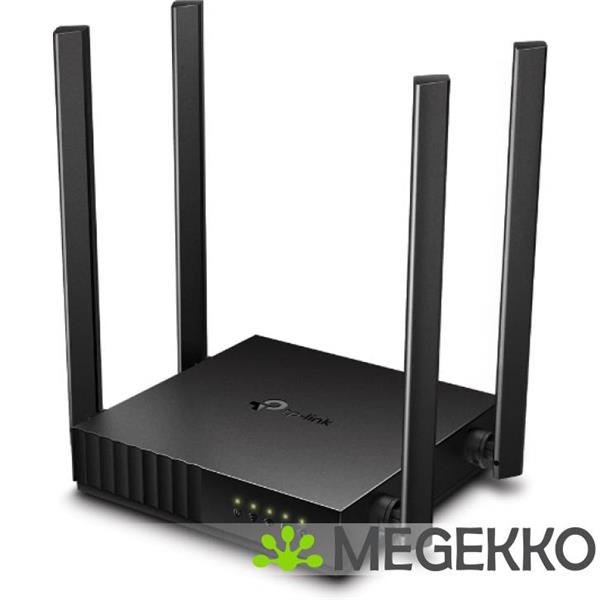 Grote foto tp link archer c54 draadloze router fast ethernet dual band 2.4 ghz 5 ghz zwart computers en software netwerkkaarten routers en switches