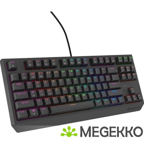 Grote foto genesis nkg 2076 thor 230 tkl lite rgb toetsenbord zwart computers en software toetsenborden