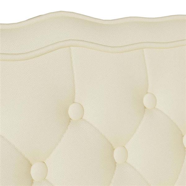 Grote foto vidaxl chesterfield bank cr me 119.5 x 64.5 x 75 cm nep leer huis en inrichting overige huis en inrichting