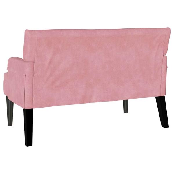 Grote foto vidaxl chesterfield bank roze 112 x 65.5 x 75 cm fluweel huis en inrichting overige huis en inrichting