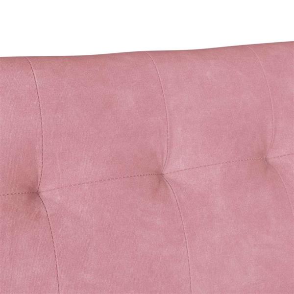 Grote foto vidaxl chesterfield bank roze 112 x 65.5 x 75 cm fluweel huis en inrichting overige huis en inrichting