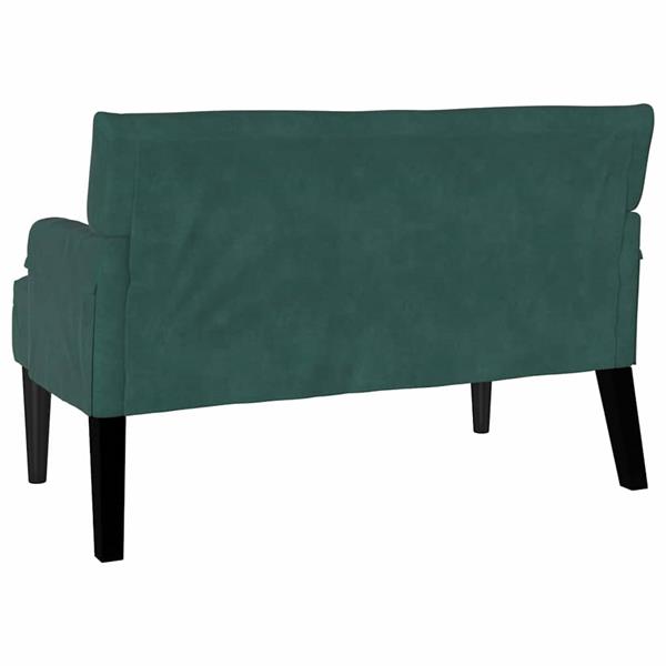 Grote foto vidaxl chesterfield bank donkergroen 112 x 65.5 x 75 cm fluweel huis en inrichting overige huis en inrichting