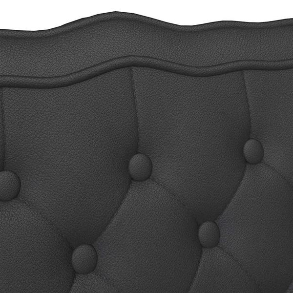 Grote foto vidaxl chesterfield bank zwart 119.5 x 64.5 x 75 cm nep leer huis en inrichting overige huis en inrichting