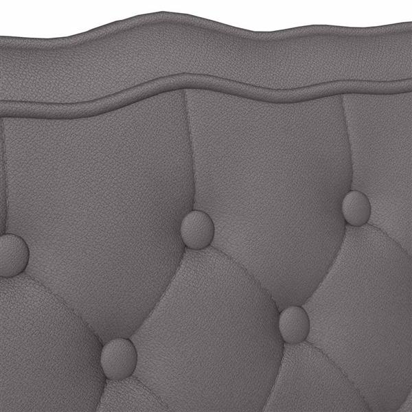 Grote foto vidaxl chesterfield bank grijs 119.5 x 64.5 x 75 cm nep leer huis en inrichting overige huis en inrichting