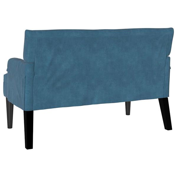 Grote foto vidaxl chesterfield bank blauw 112 x 65.5 x 75 cm fluweel huis en inrichting overige huis en inrichting