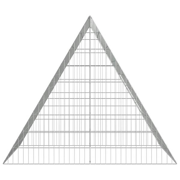 Grote foto vidaxl konijnenkooi zilver 215 x 100 x 85 cm gegalvaniseerd staal dieren en toebehoren hokken en kooien