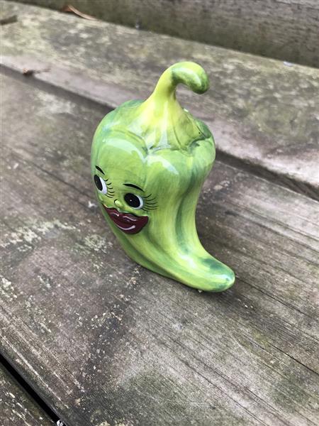 Grote foto zout en peper potjes hot chili peppers erg leuk huis en inrichting woningdecoratie