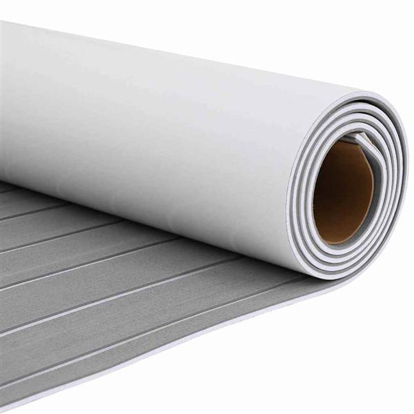 Grote foto vidaxl bootvloer lichtgrijs en wit 240 x 90 cm eva schuim doe het zelf en verbouw tegels