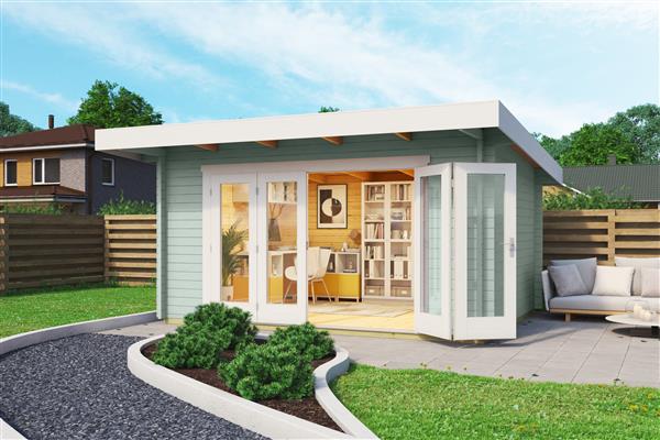 Grote foto nieuw tuinhuis sussex 1 bifold door 2600x1957 tuin en terras tuinhuisjes en blokhutten