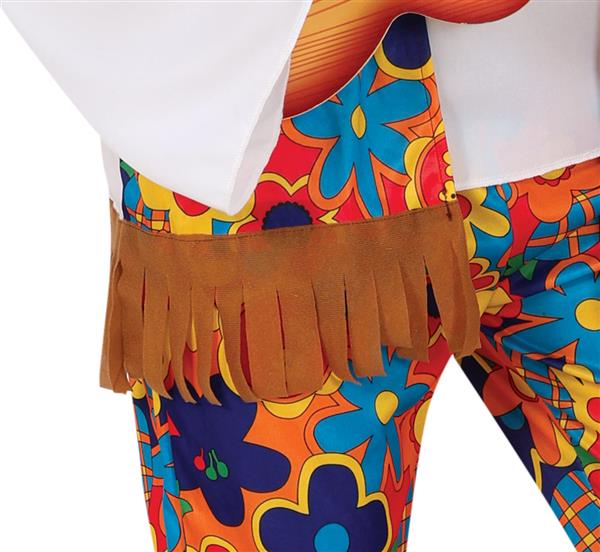 Grote foto hippie 60s kostuum heren bloemen 3 delig verzamelen overige verzamelingen