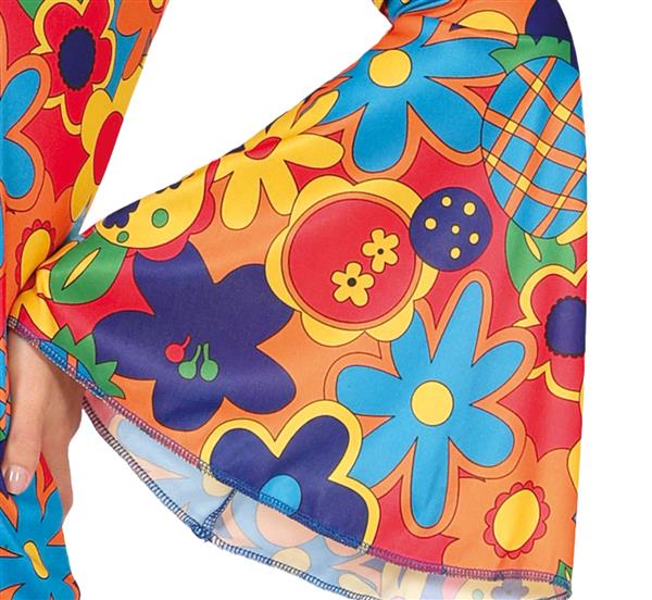 Grote foto hippie 60s kostuum dames bloemen 3 delig verzamelen overige verzamelingen