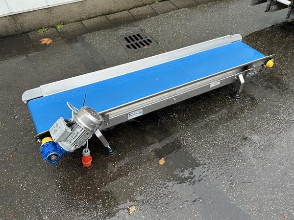 Grote foto transportband roestvrij staal 180 x 30 cm agrarisch transportbanden