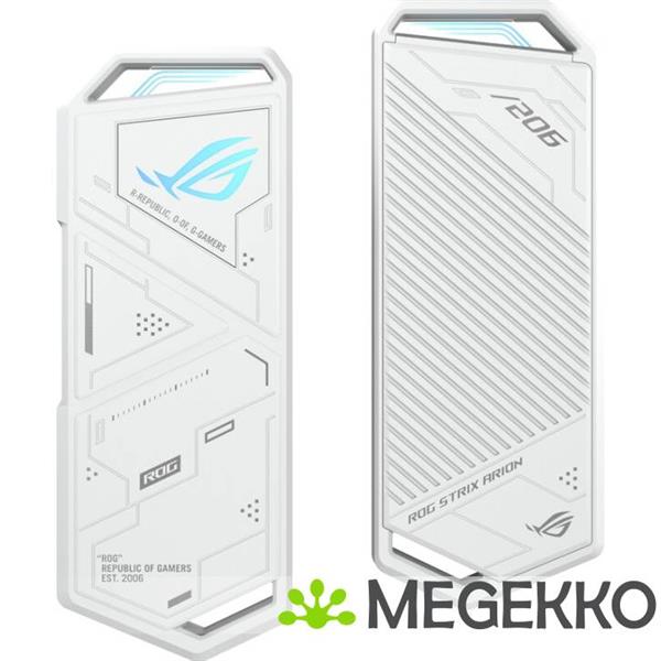 Grote foto asus rog strix arion white edition computers en software behuizingen en kasten