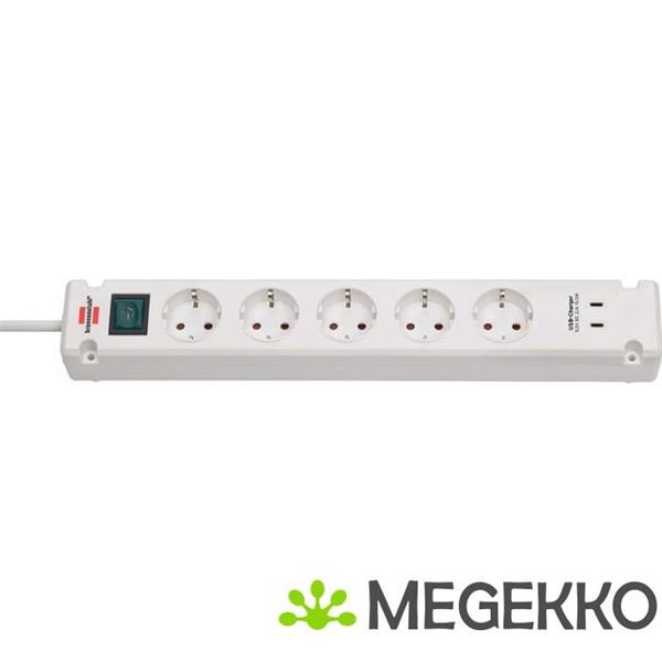 Grote foto bremounta stekkerdoos 5 voudig met 2 usb c laadaansluitingen usb c stekkerblok met schakelaar en 3m computers en software overige