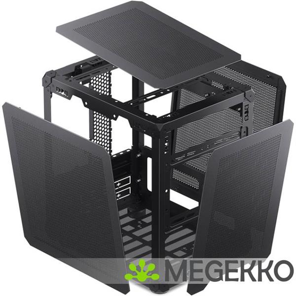 Grote foto jonsbo c6 black computers en software behuizingen en kasten