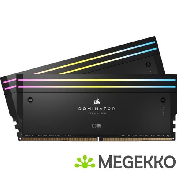 Grote foto corsair ddr5 dominator titanium 2x32gb 6400 computers en software overige computers en software