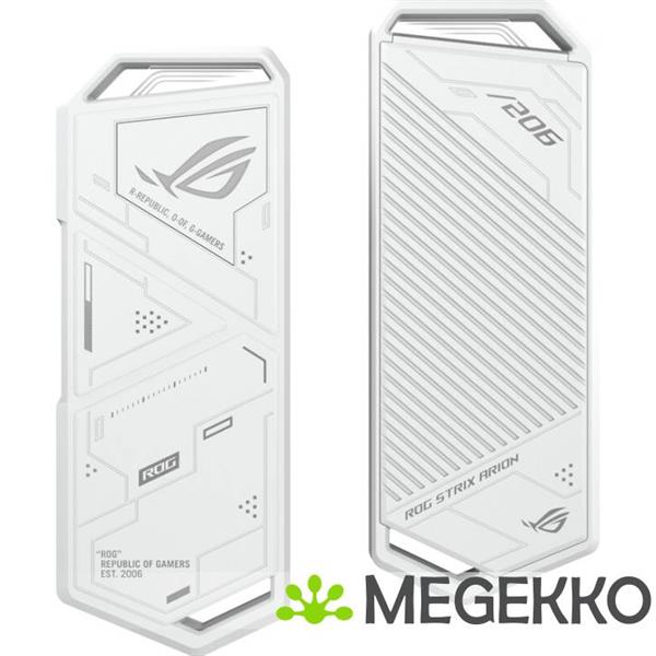 Grote foto asus rog strix arion white edition computers en software behuizingen en kasten