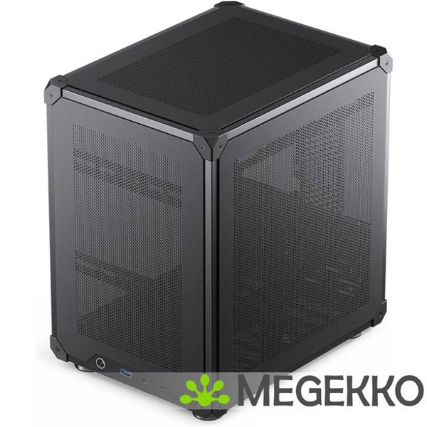 Grote foto jonsbo c6 black computers en software behuizingen en kasten