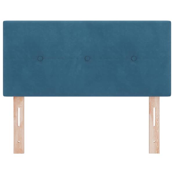 Grote foto vidaxl hoofdbord met hoofdeinde donkerblauw 100 cm nep leer antiek en kunst stoelen en banken