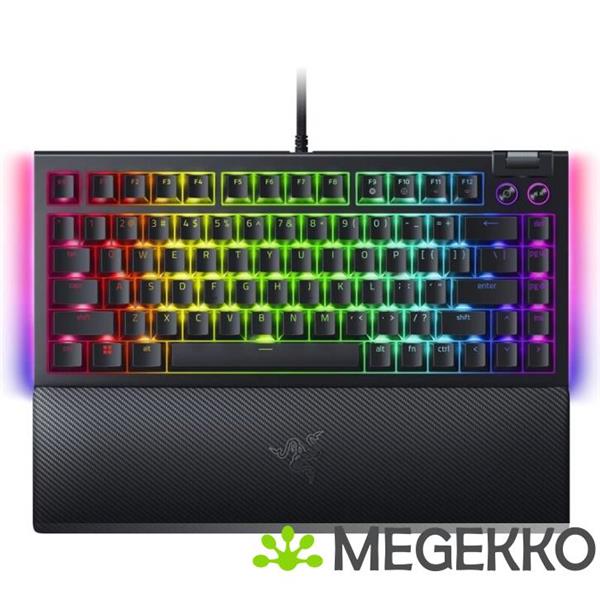 Grote foto razer blackwidow v4 75 zwart razer orange computers en software toetsenborden