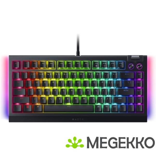 Grote foto razer blackwidow v4 75 zwart razer orange computers en software toetsenborden