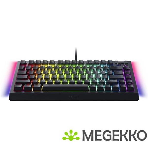 Grote foto razer blackwidow v4 75 zwart razer orange computers en software toetsenborden