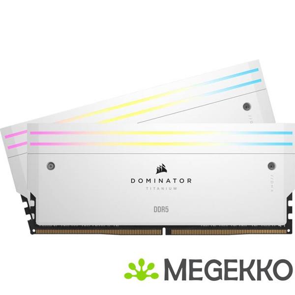 Grote foto corsair ddr5 dominator titanium 2x16gb 7200 white computers en software harde schijven