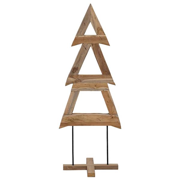 Grote foto vidaxl kerstboom met standaard bruin 90 cm massief teakhout diversen overige diversen