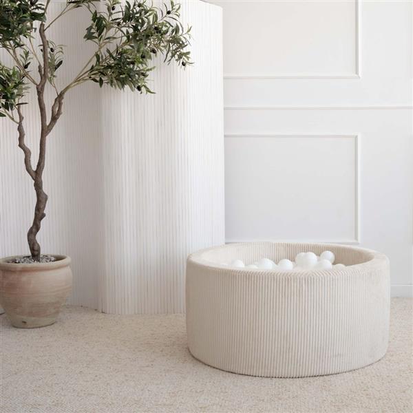 Grote foto ballenbad rib velvet 90x40cm cr me excl ballen kinderen en baby overige
