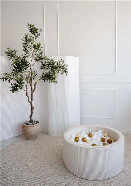 Grote foto ballenbad rib velvet 90x40cm cr me excl ballen kinderen en baby overige