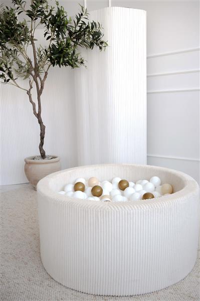 Grote foto ballenbad rib velvet 90x40cm cr me excl ballen kinderen en baby overige