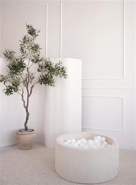 Grote foto ballenbad rib velvet 90x40cm cr me excl ballen kinderen en baby overige